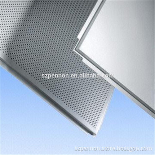 Lay-in Ceiling Type Perforated Suspended Metal Aluminum False Ceiling
